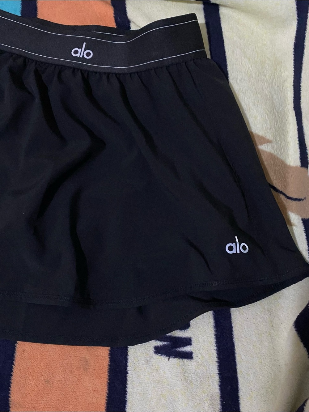 ALO Yoga Black Short Sleeve Mini Tee Dress - Picture 2 of 4